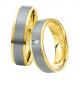 Preview: Trauringe Weiss-Gelbgold von Saint Maurice DR 816260 / HR 816270