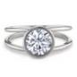 Preview: TeNo Ring Joy Edelstahl mit Crystal White Zirkonia  593933