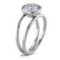 Preview: TeNo Ring Joy Edelstahl mit Crystal White Zirkonia  593933