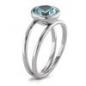 Preview: TeNo Ring Joy Edelstahl mit Aqua Blue Zirkonia  593942