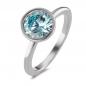 Preview: TeNo Ring Joy Edelstahl mit Aqua Blue Zirkonia  593943