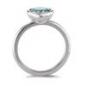 Preview: TeNo Ring Joy Edelstahl mit Aqua Blue Zirkonia  593943