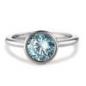 Preview: TeNo Ring Joy Edelstahl mit Aqua Blue Zirkonia  593943
