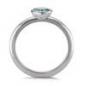 Preview: TeNo Ring Joy Edelstahl mit Aqua Blue Zirkonia  593944