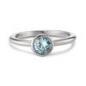 Preview: TeNo Ring Joy Edelstahl mit Aqua Blue Zirkonia  593944