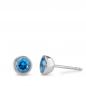 Preview: TeNo Ohrstecker Joy Edelstahl mit Sky Blue Zirkonia  593955