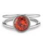 Preview: TeNo Ring Joy Edelstahl mit Mandarine Zirkonia,  593960
