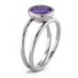 Preview: TeNo Ring Joy Edelstahl mit Purple Rose Zirkonia  593978