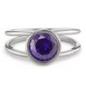 Preview: TeNo Ring Joy Edelstahl mit Purple Rose Zirkonia  593978