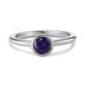 Preview: TeNo Ring Joy Edelstahl mit Purple Rose Zirkonia  593980