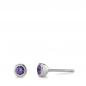 Preview: TeNo Ohrstecker Joy Edelstahl mit Purple Rose Zirkonia  593983
