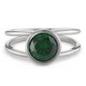 Preview: TeNo Ring Joy Edelstahl mit Jungle Green Zirkonia  593996