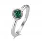 Preview: TeNo Ring Joy Edelstahl mit Jungle Green Zirkonia  593998