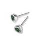 Preview: TeNo Ohrstecker Joy Edelstahl mit Jungle Green Zirkonia  594000