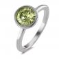 Preview: TeNo Ring Joy Edelstahl mit Apple Green Zirkonia  594006