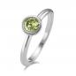 Preview: TeNo Ring Joy Edelstahl mit Apple Green Zirkonia  594007