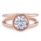 Preview: TeNo Ring Joy Roségold  Edelstahl und Crystal  594014