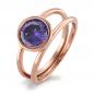 Preview: TeNo Ring Joy Roségold  Edelstahl und Purple  594032