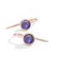 Preview: TeNo Ohrhänger Joy Roségold  Edelstahl und Purple  594035