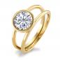 Preview: TeNo Ring Joy Gold  Edelstahl mit Crystal  594050