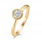 Preview: TeNo Ring Joy Gold  Edelstahl mit Crystal  594052