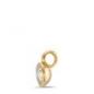 Preview: TeNo Charm-Anhänger Joy Gold  Edelstahl mit Crystal  594056