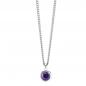 Preview: TeNo Halskette Joy Edelstahl mit Purple Rose Zirkonia  595809