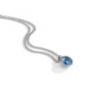 Preview: TeNo Halskette Joy Edelstahl mit Sky Blue Zirkonia  595821