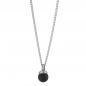 Preview: TeNo Halskette Edelstahl mit Carbon,  595839