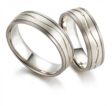 Trauringe Palladium von Gerstner 4/28341/6 + 28341/6