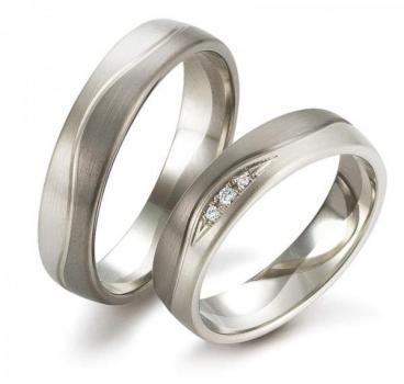 Trauringe Palladium von Gerstner 4/28342/5 + 28342/5