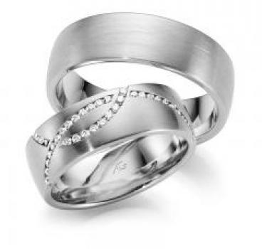 Trauringe Palladium von Gerstner 4/28522/7 + 28522/7