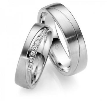 Trauringe Palladium von Gerstner 4/28550/6 + 28550/6