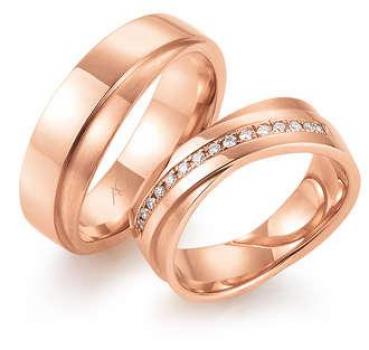 Exclusive Trauringe von Gerstner 4/28591/7 + 28591/7