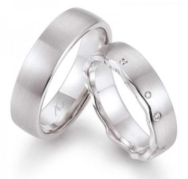 Trauringe Palladium von Gerstner 4/28587/6 + 28587/6