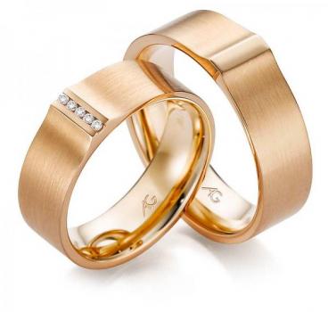 Trauringe Rosegold von Gerstner 4/28598/6.8