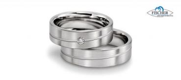 Trauringe Palladium von Fischer 20 10100/060