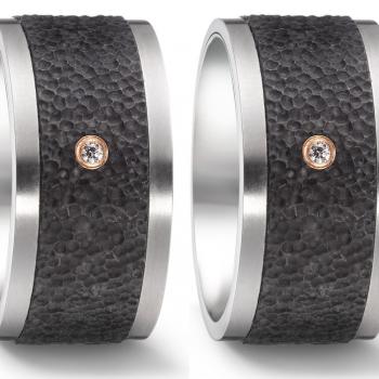 Trauringe Carbon von Titan Factory 52544/001/002/7253