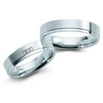Trauringe Weissgold von Fischer 06 05347/050