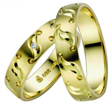Rauschmayer Trauringe Gelbgold 10-05534 + 11-05534