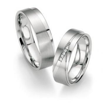Trauringe Weissgold von Fischer 0607276/060