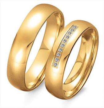 Trauringe Gelbgold von Gettmann 8052.50 + 8052.50