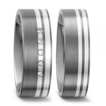 Partnerringe von Titan Factory 51045/001/005/9202