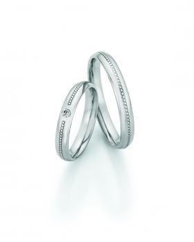 Nowotny-Collection Ruesch Partnerringe Edelstahl 88/23130-035 + 88/23140-035