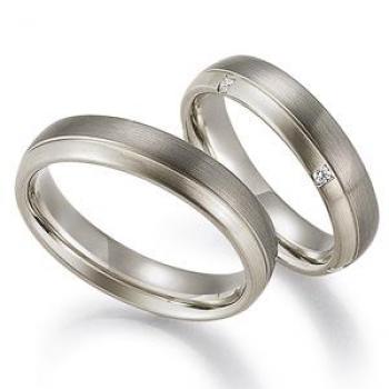 Trauringe Palladium von Gerstner 28209/5 + 4/28209/5