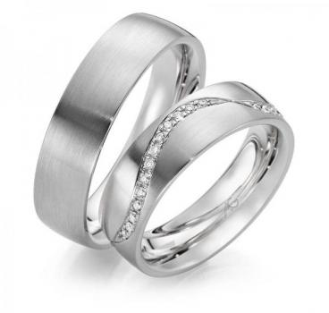 Trauringe Palladium von Gerstner 4/28615/6 + 28615/6