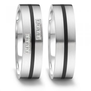 Partnerringe Edelstahl von TeNo  306388 + 306382