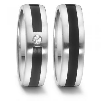 Partnerringe Edelstahl von TeNo  306413 +306412