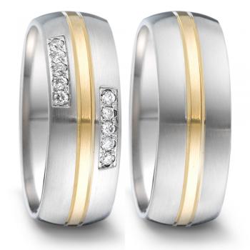 Partnerringe Edelstahl von TeNo  306480 + 306478