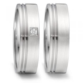 Partnerringe Edelstahl von TeNo  306582 +  306572